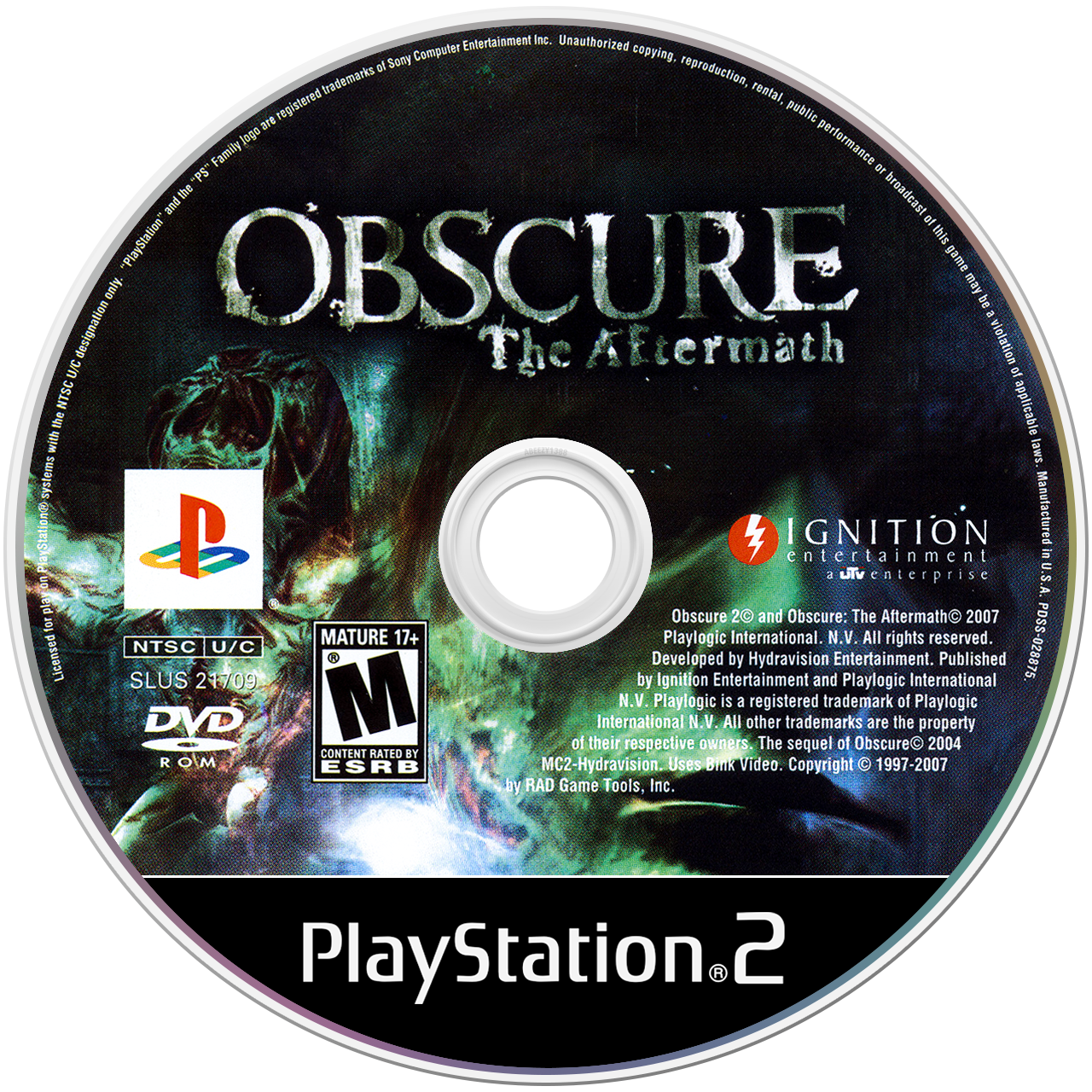 Obscure The Aftermath media 5 for Playstation 2